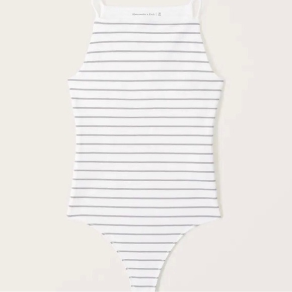 Abercrombie & Fitch Cotton Seamless Fabric Boatneck Bodysuit - Picture 3 of 6